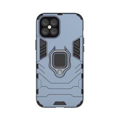 Husa iPhone 12 / iPhone 12 Pro, Ring Armor Hybrid, Albastru